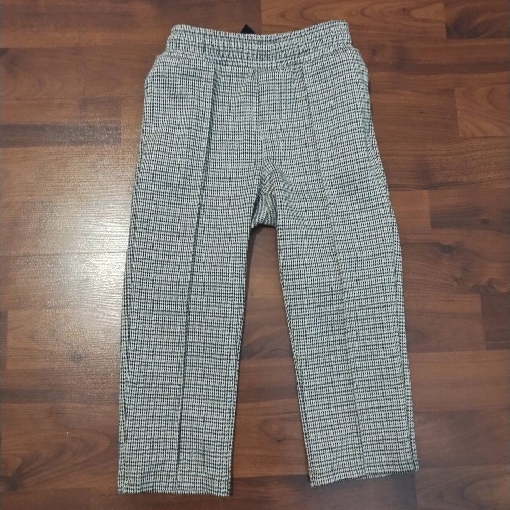 Cat & Jack Black and White Houndstooth Pants